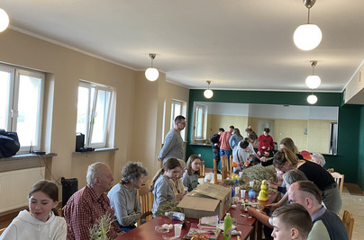 Wielkanocne warsztaty w Domu Pomocy Społecznej w Mościszkach 