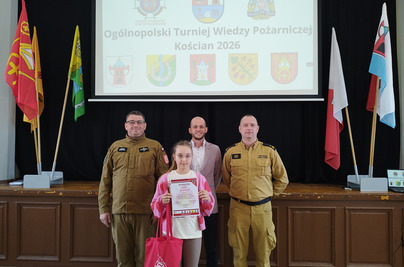 Zosia w powiatowym etapie Turnieju Wiedzy Pożarniczej