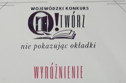 Wyróżnienie w konkursie wojewódzkim